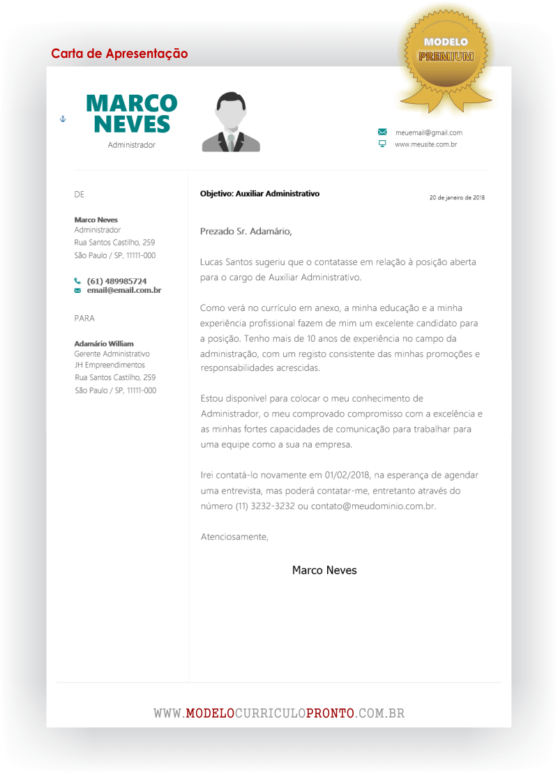 Modelo de Carta de Apresentação Moderna Amazon Modelo de Carta de Apresentação Moderna Amazon