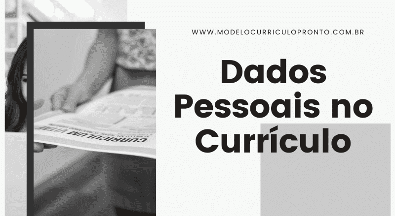 dados pessoais no currículo